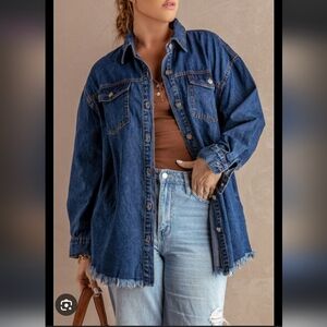 Denim Button-Up Jacket